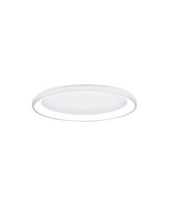 Πλαφονιέρα Οροφής D80x5cm LED 38W 3CCT 3800lm Λευκό Μέταλλο-Ακρυλικό Inlight 42044-A-White